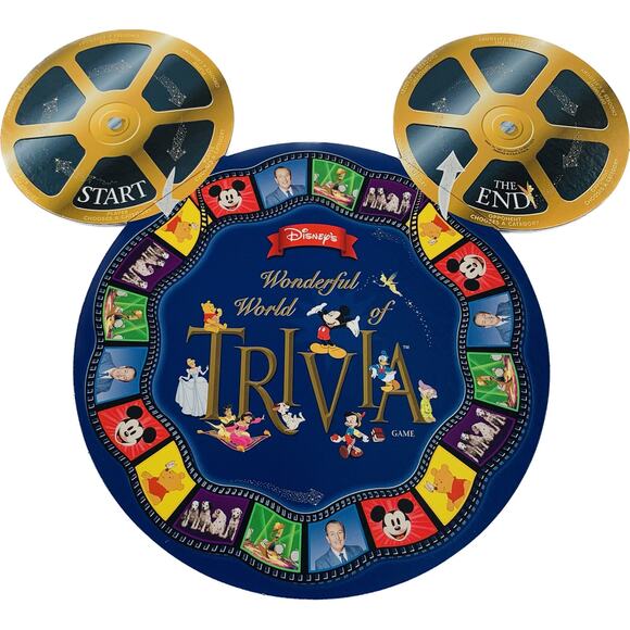 Disneys Wonderful World of Trivia Game Board Only Mattel Round Mickey Mouse - Picture 1 of 7